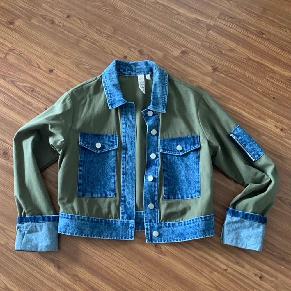 DOLAN Denim Mix Utility Jacket